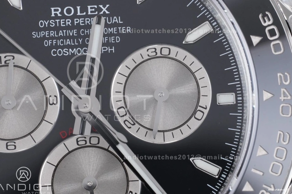 Best 813 Oysterflex V2 Stick 1:1 Daytona Strap Edition 126519 Dial on (Weighted) VSF Silver VS4131 Black Stretchable 0227